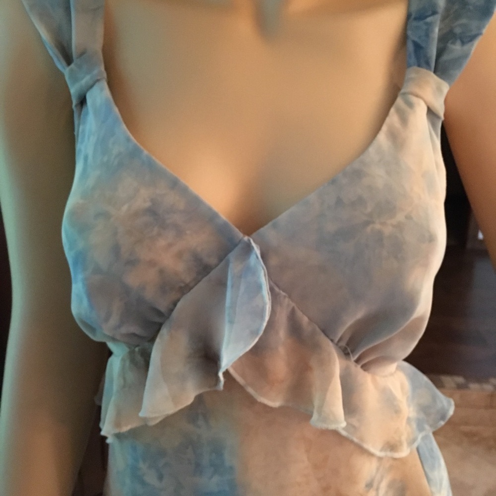 Chiffon sleeveless tunic